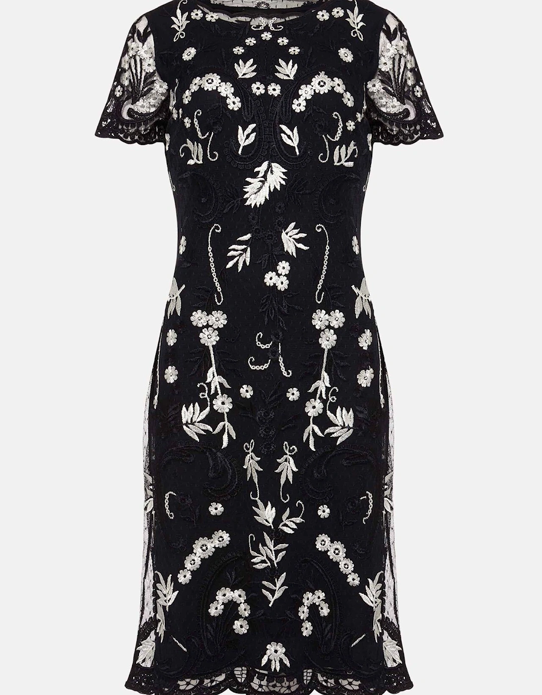 Floris Embroidered Shift Dress