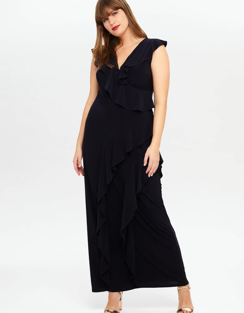 Lida Ruffle Maxi Dress