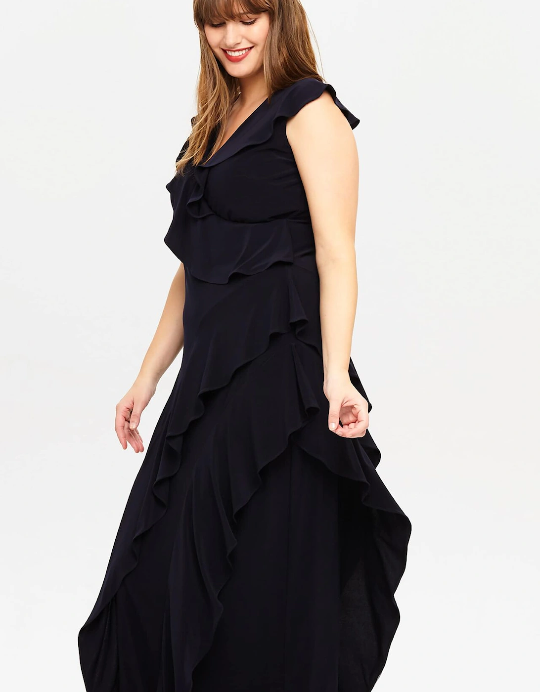 Lida Ruffle Maxi Dress