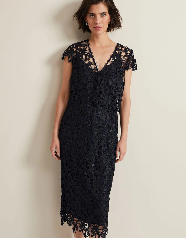 Meghan Lace Double Layer Dress