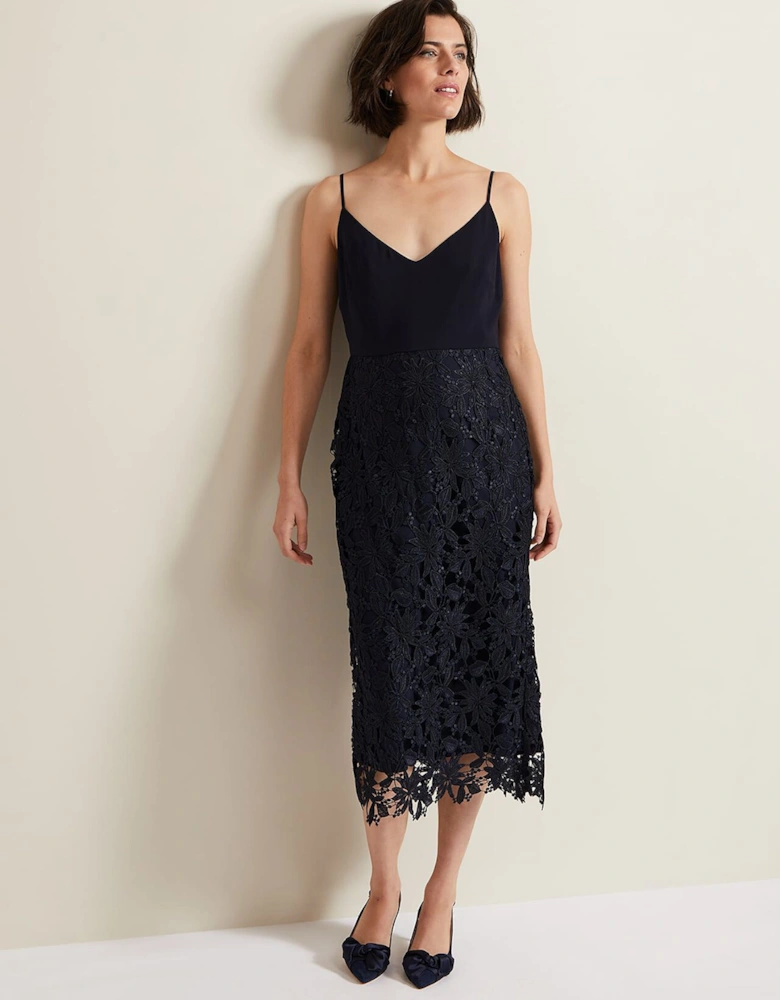 Meghan Lace Double Layer Dress