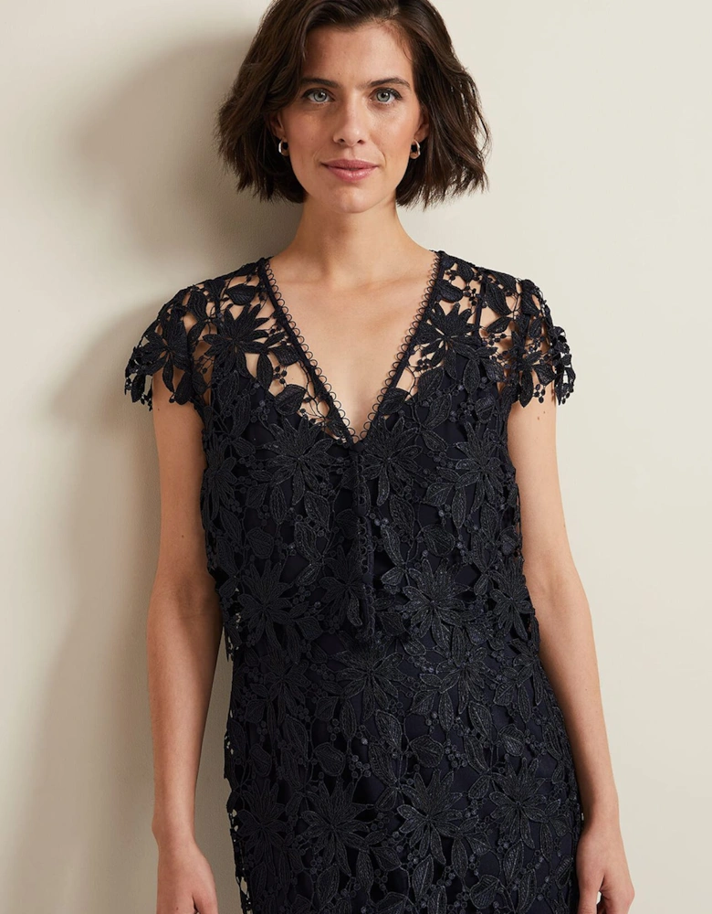 Meghan Lace Double Layer Dress