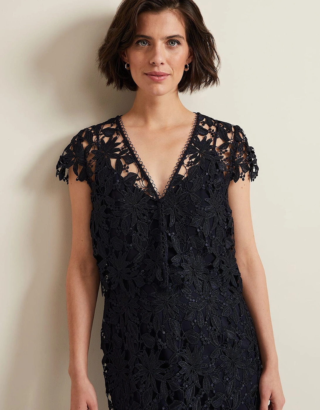 Meghan Lace Double Layer Dress