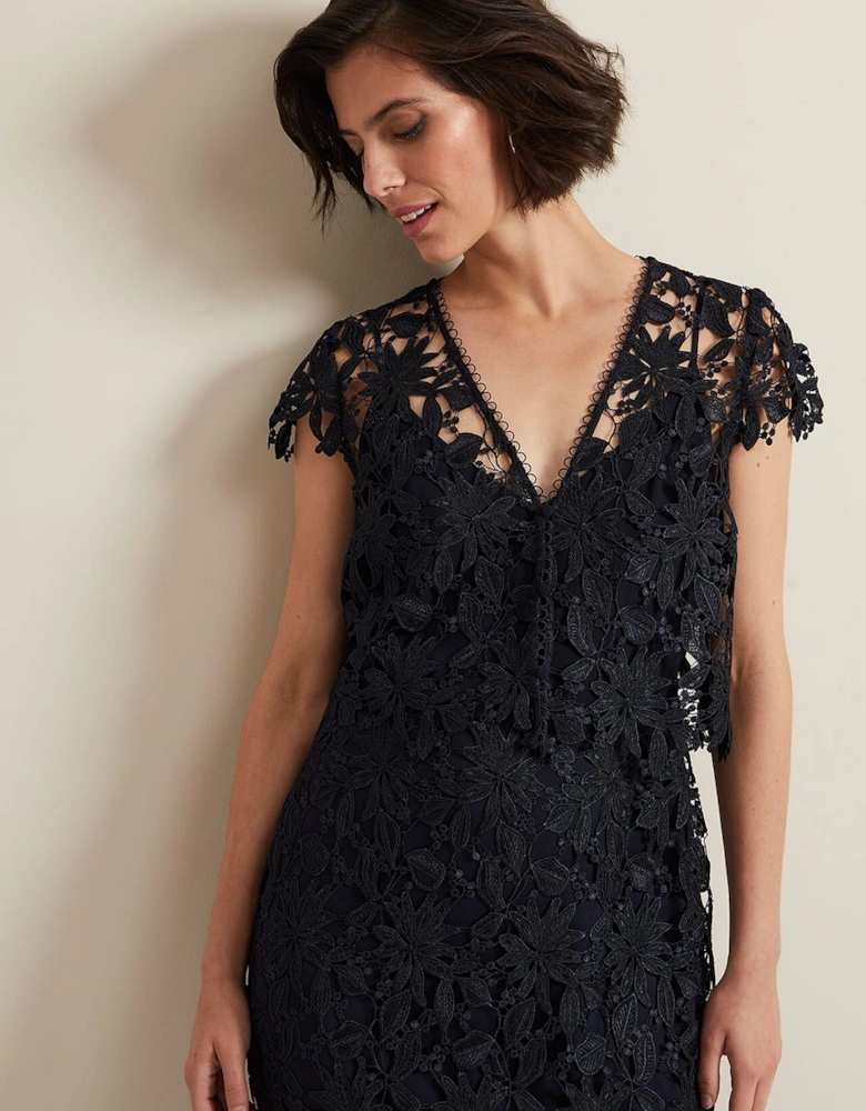 Meghan Lace Double Layer Dress