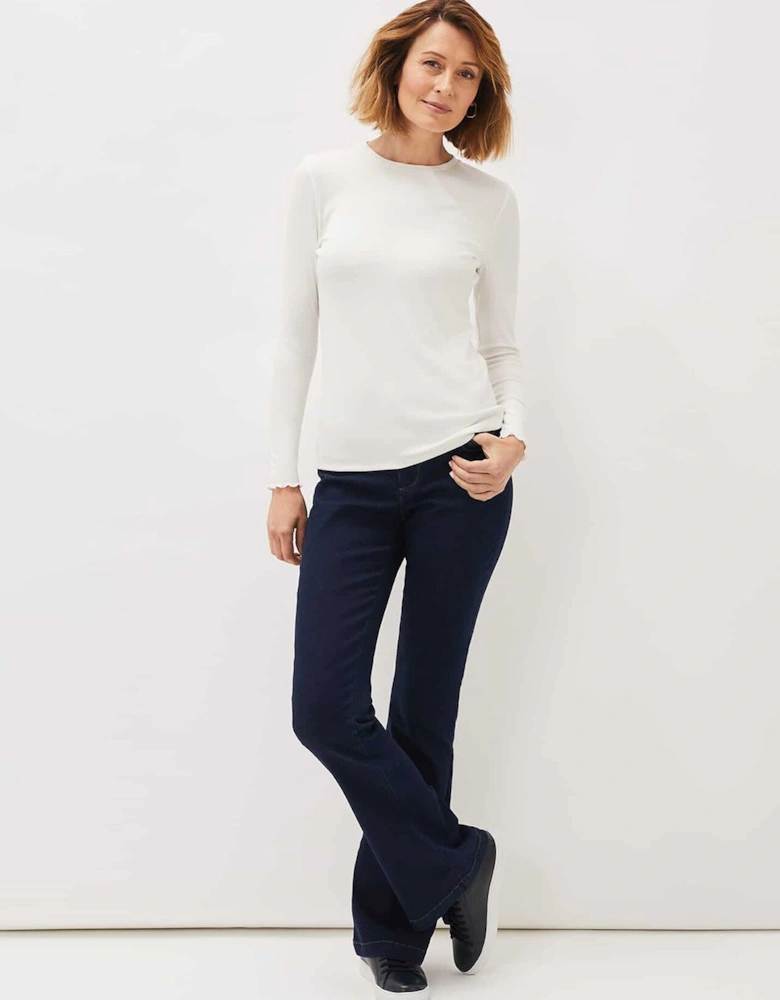 Cally Ribbed Jersey Top