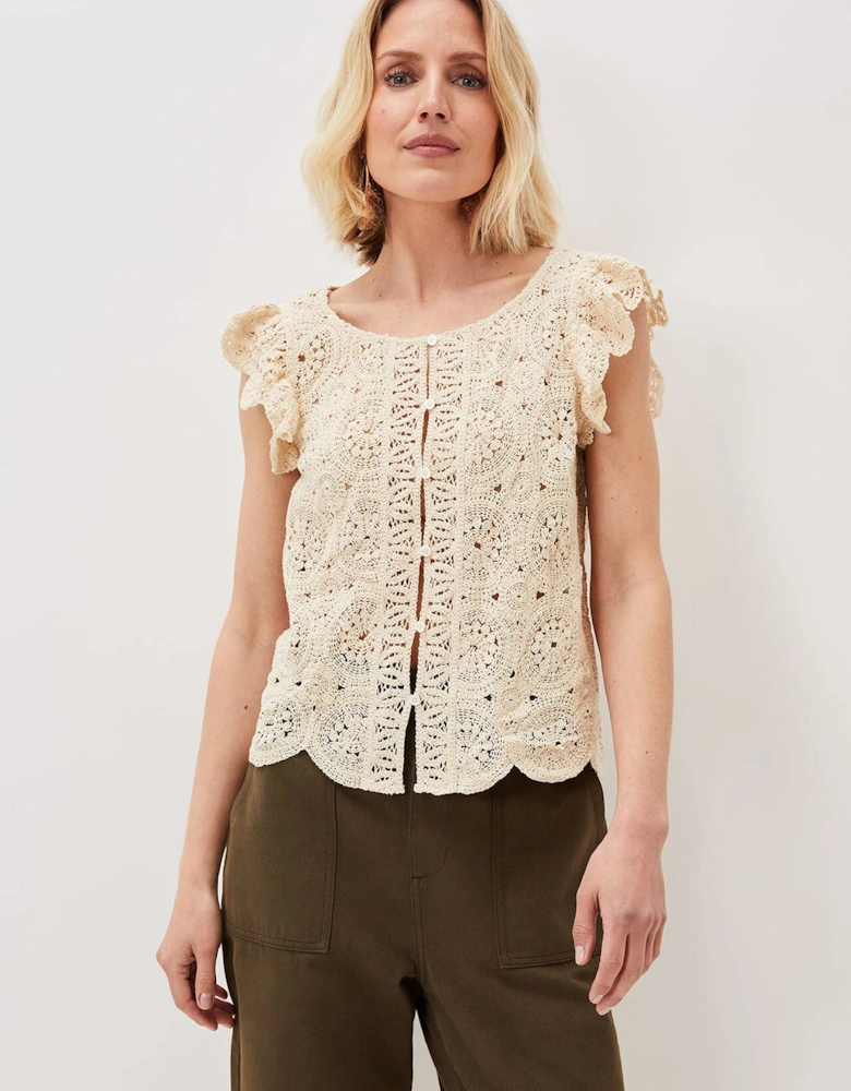 Paulie Crochet Pattern Knit Top