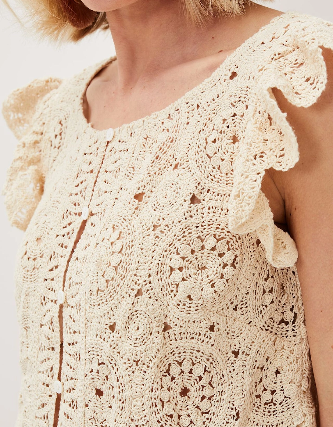 Paulie Crochet Pattern Knit Top