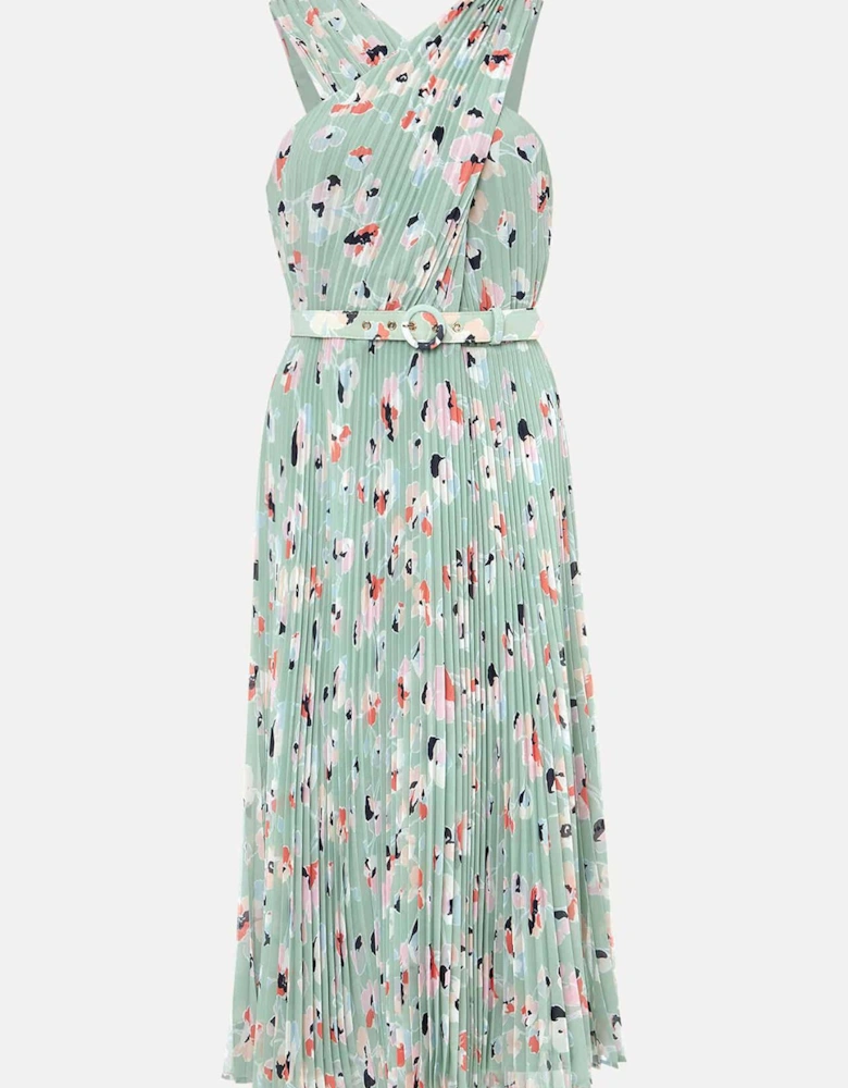 Portia Print Pleated Dress