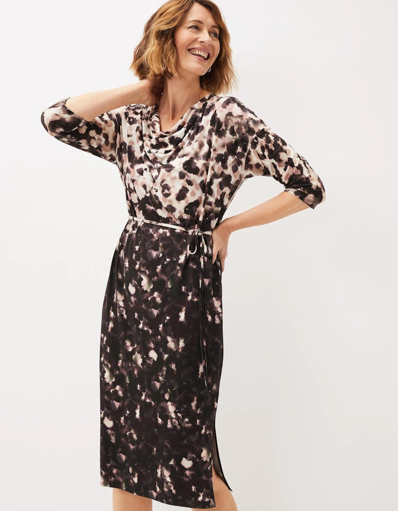 Corrie Abstract Spot Print Dress