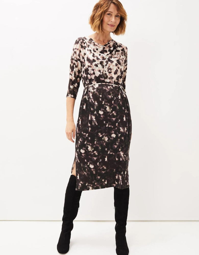 Corrie Abstract Spot Print Dress