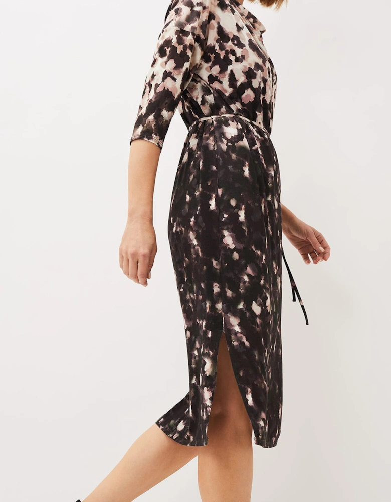 Corrie Abstract Spot Print Dress