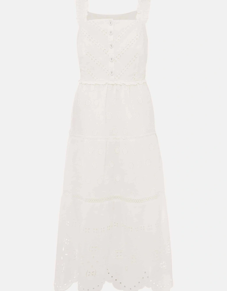 Ellie Broderie Midi Dress