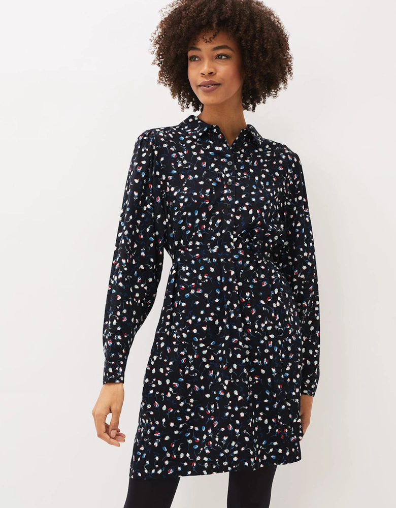 Alexandra Ditsy Print Shirt Dress