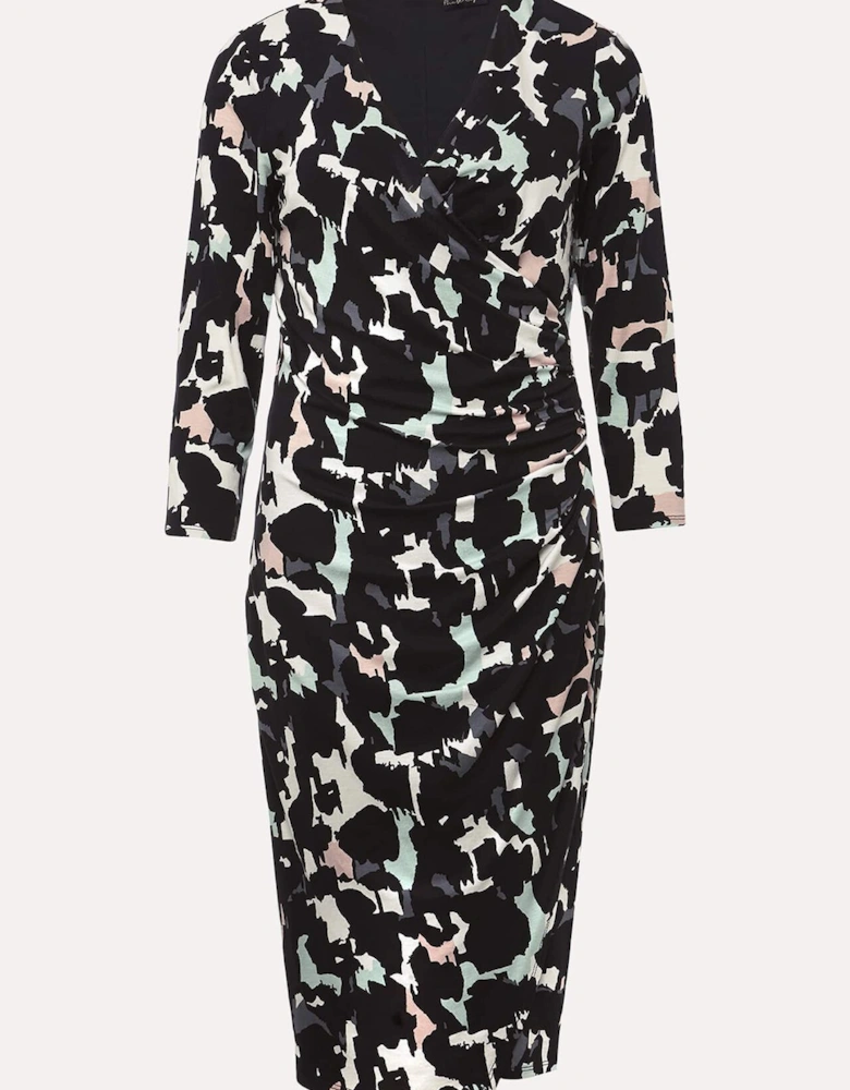 Lanor Wrap Printed Jersey Dress