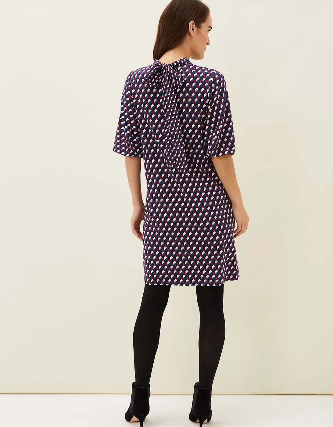 Cathye Geometric Print Tunic Dress