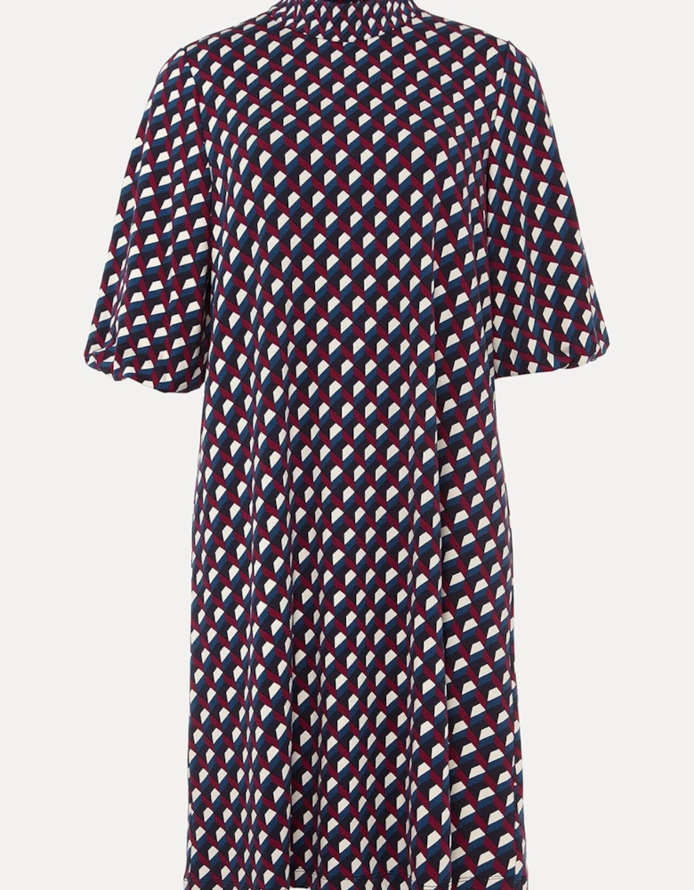 Cathye Geometric Print Tunic Dress