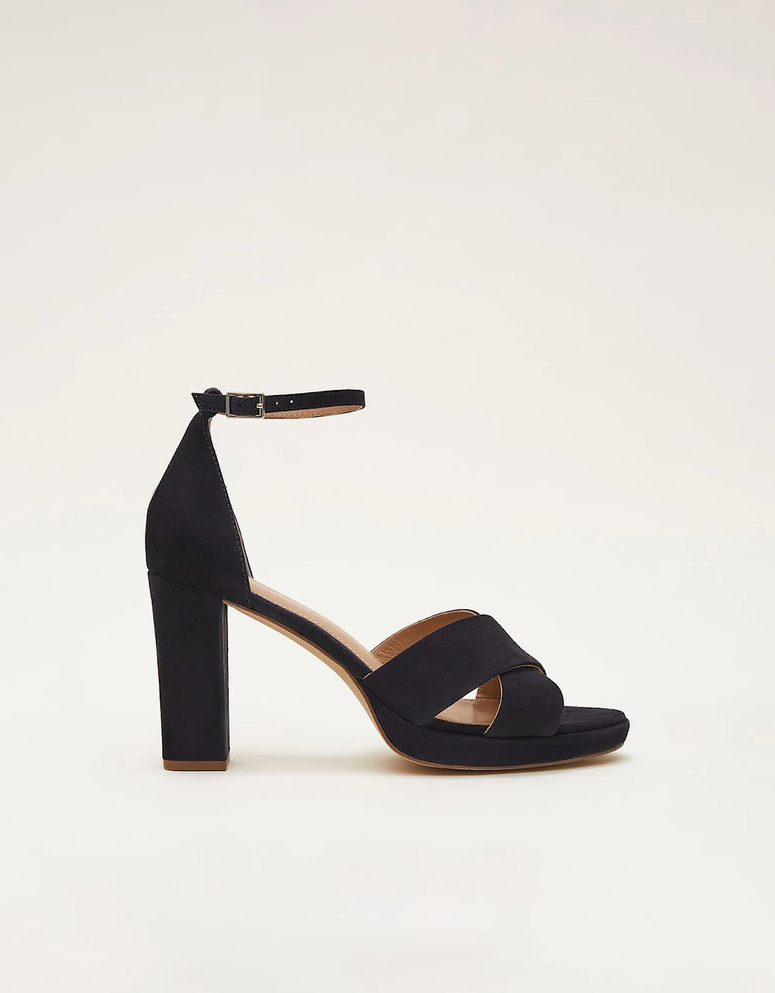 Navy Suede Platform Heels, 10 of 9