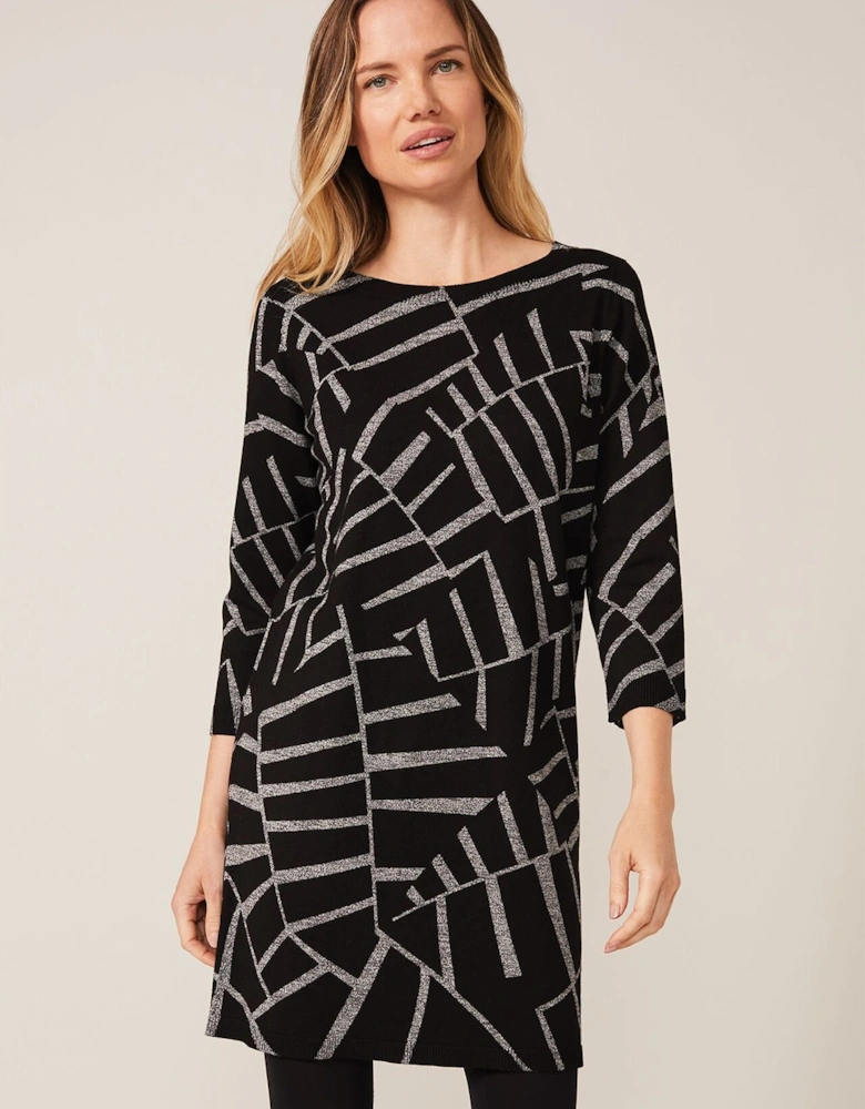 Marthe Abstract Print Knit Dress