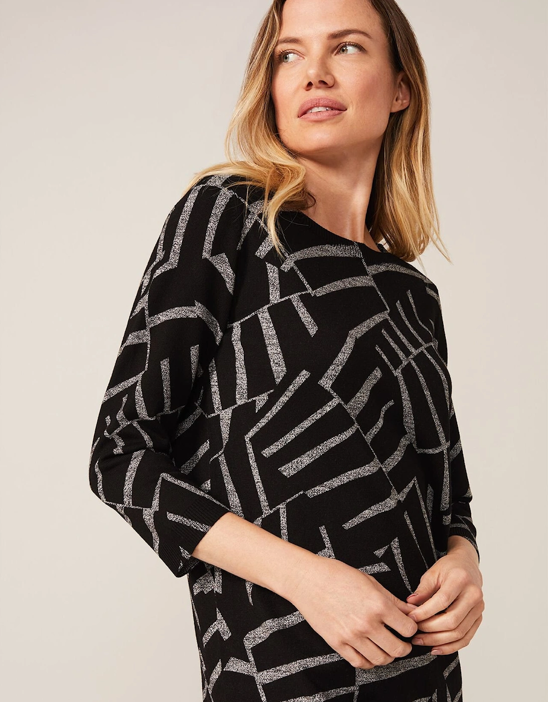 Marthe Abstract Print Knit Dress