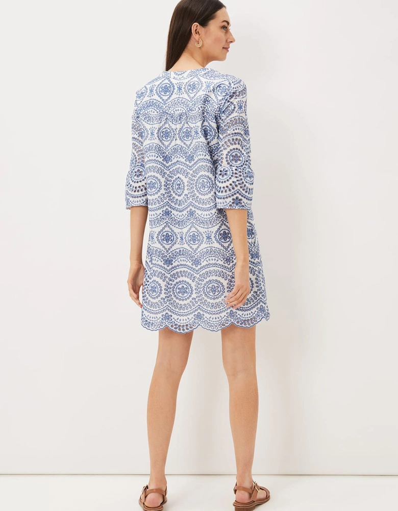 Brianne Broderie Shift Dress