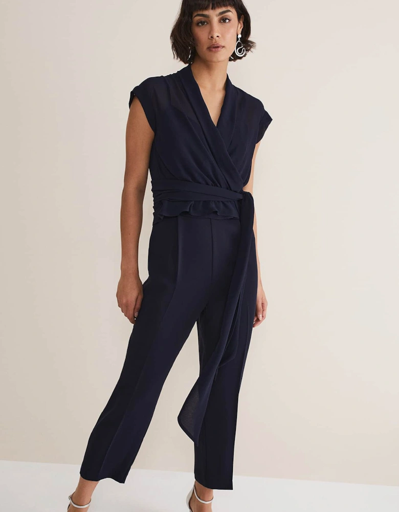 Leonora Chiffon Overlay Jumpsuit