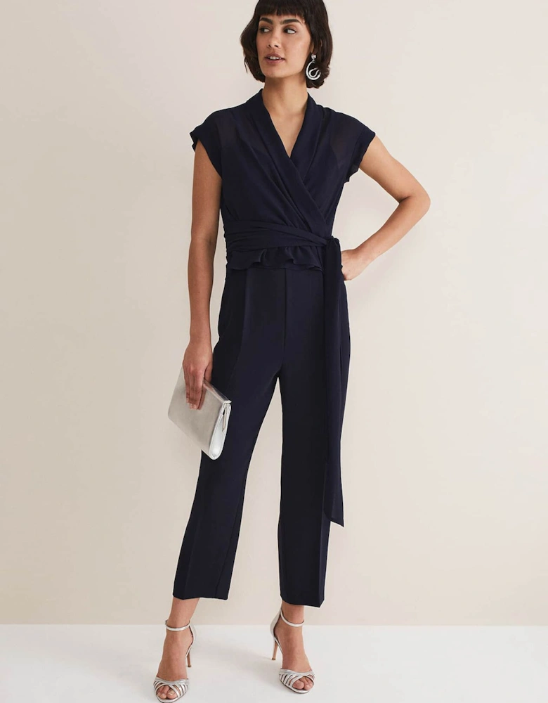 Leonora Chiffon Overlay Jumpsuit