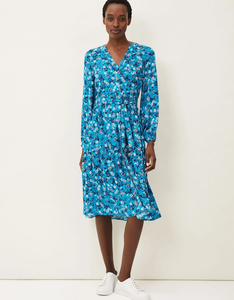 Sophia Midi Printed Dress