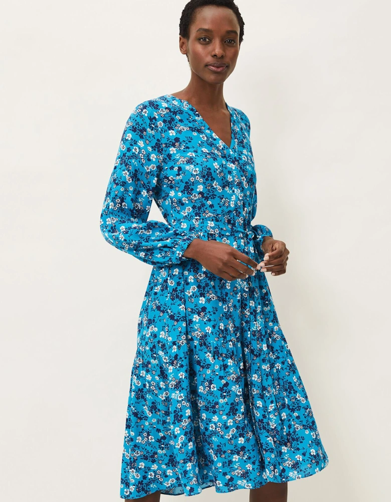 Sophia Midi Printed Dress