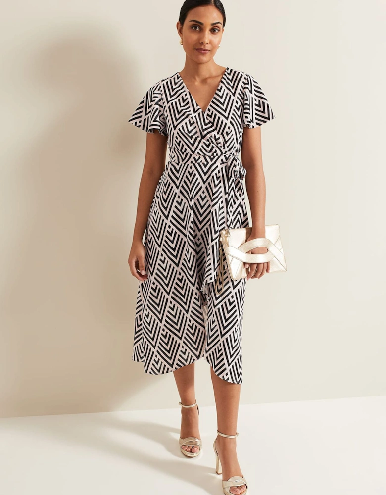 Petite Julissa Print Wrap Dress