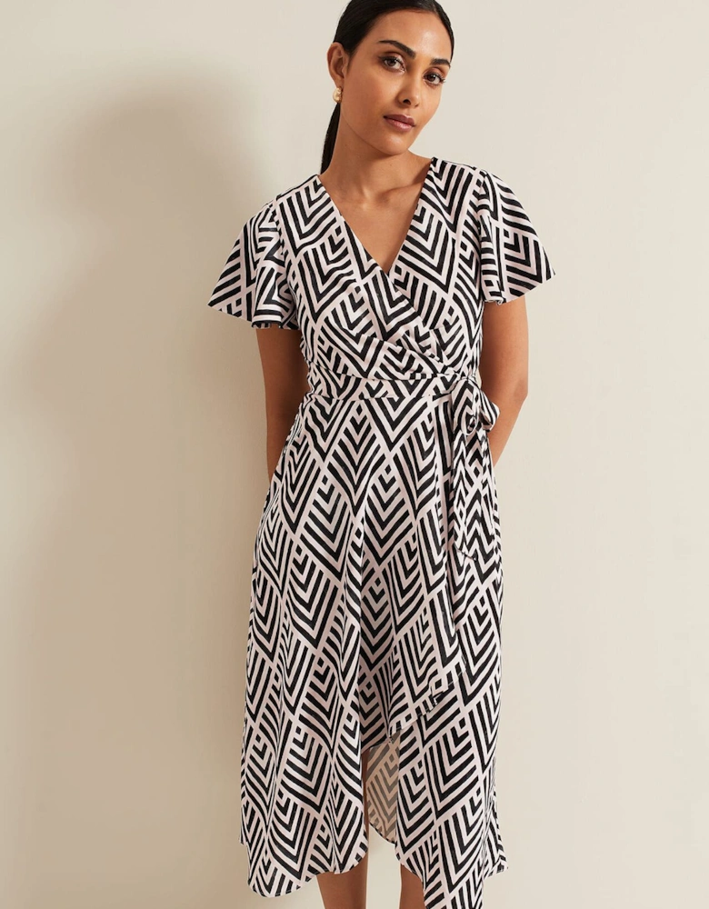 Petite Julissa Print Wrap Dress