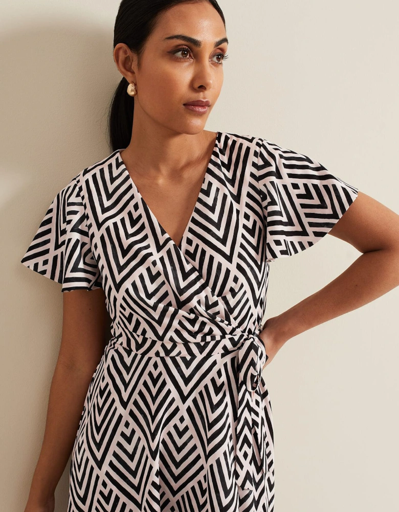 Petite Julissa Print Wrap Dress