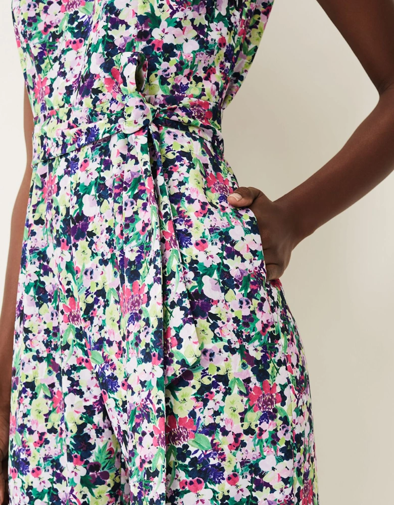 Arya Floral Frill Jumpsuit