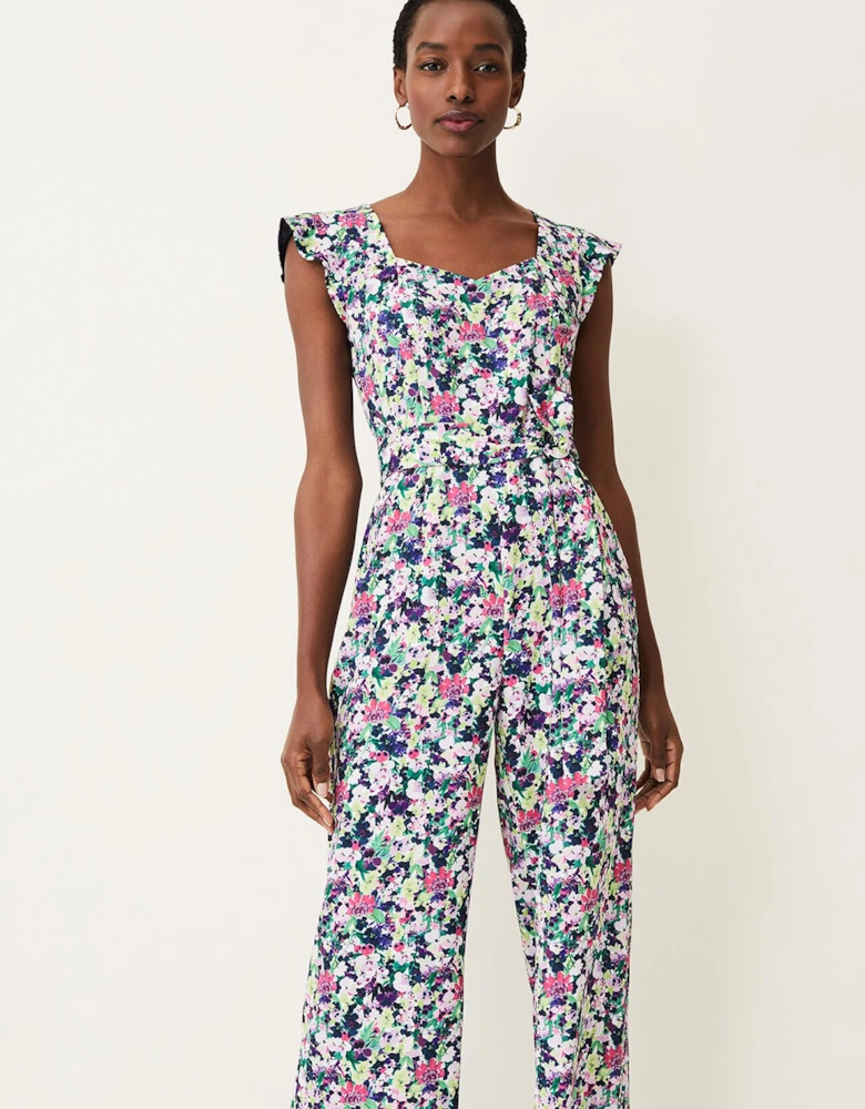 Arya Floral Frill Jumpsuit