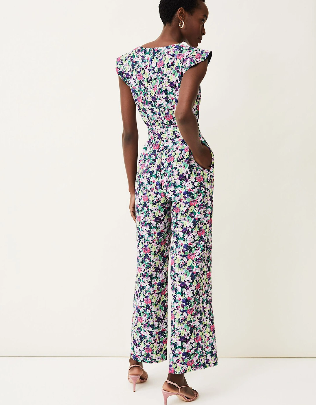 Arya Floral Frill Jumpsuit