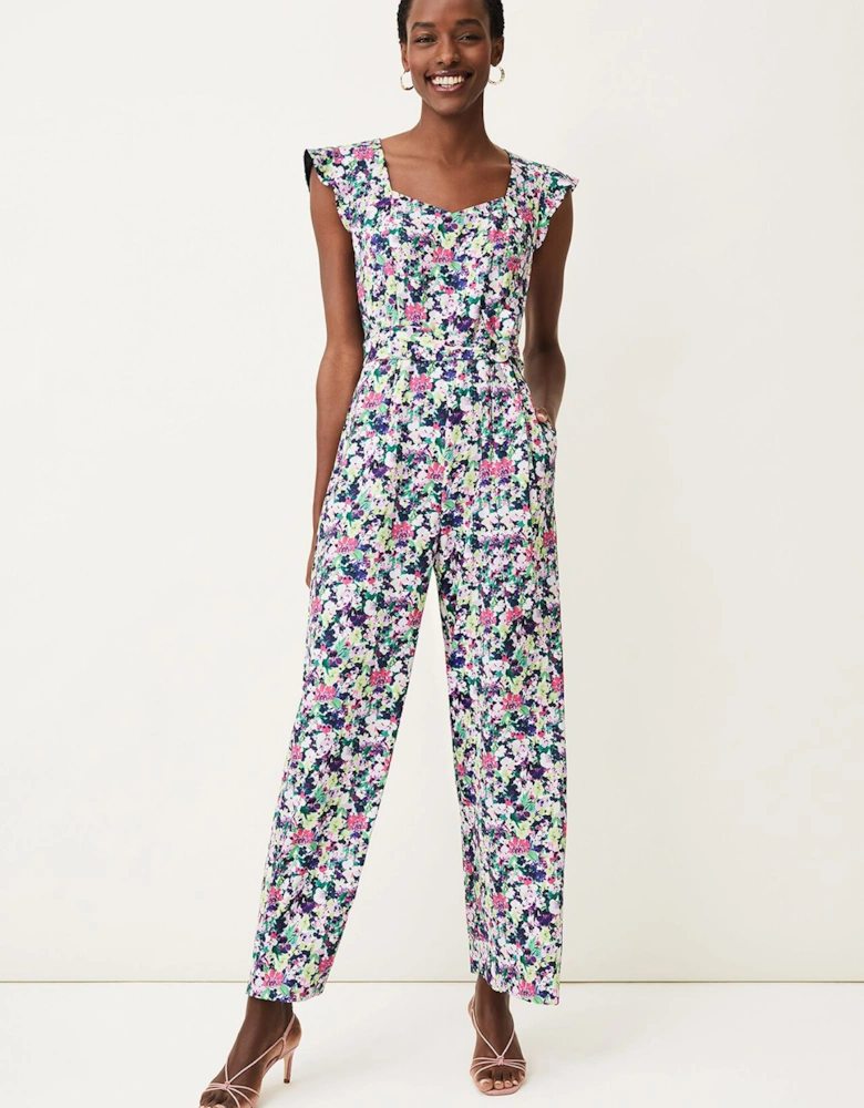 Arya Floral Frill Jumpsuit