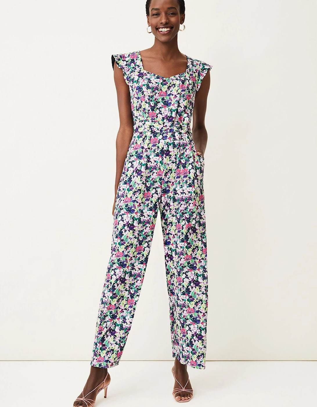 Arya Floral Frill Jumpsuit, 7 of 6