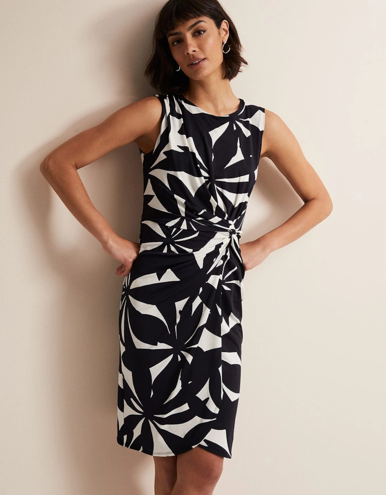 Joanna Leaf Print Bodycon Dress