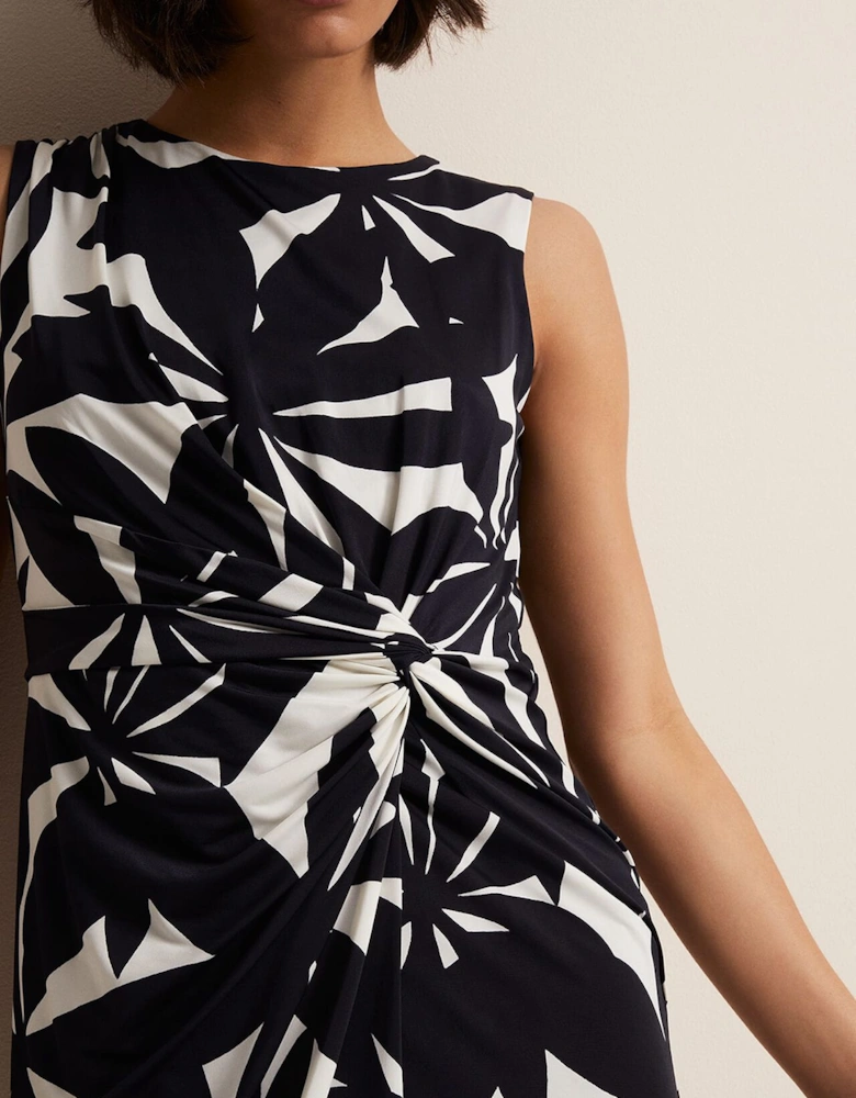 Joanna Leaf Print Bodycon Dress