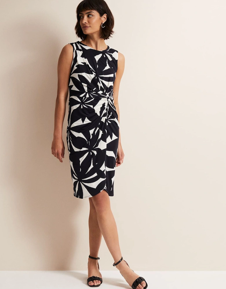 Joanna Leaf Print Bodycon Dress