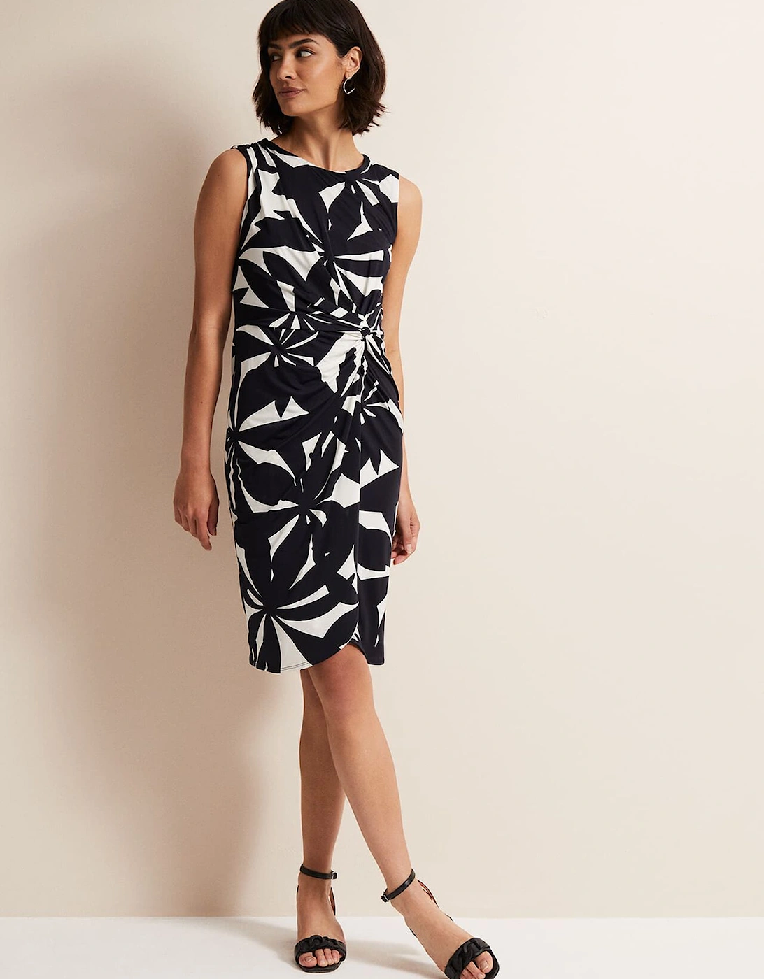 Joanna Leaf Print Bodycon Dress