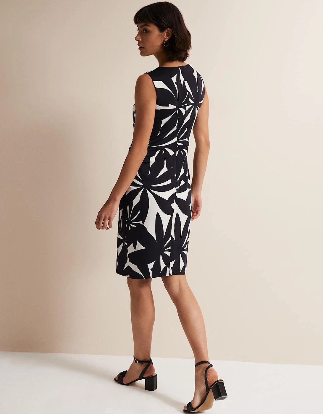 Joanna Leaf Print Bodycon Dress