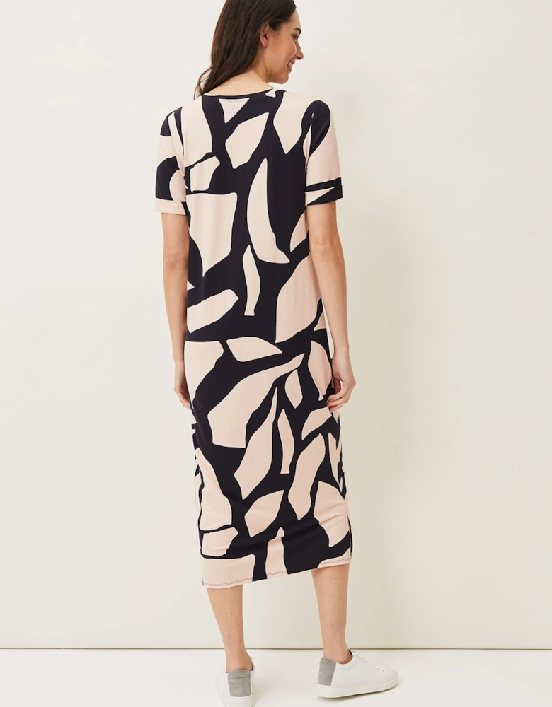 Theresa Abstract Print Dress