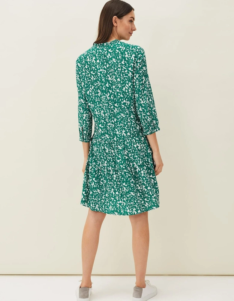 Penele Abstract Print Dress