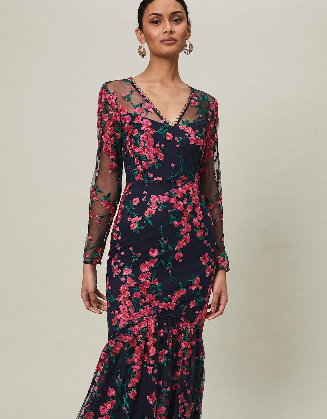 Trisha Embroidered Maxi Dress