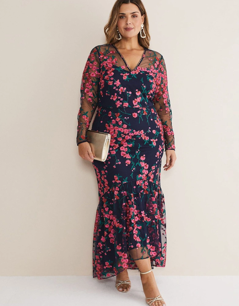 Trisha Embroidered Maxi Dress