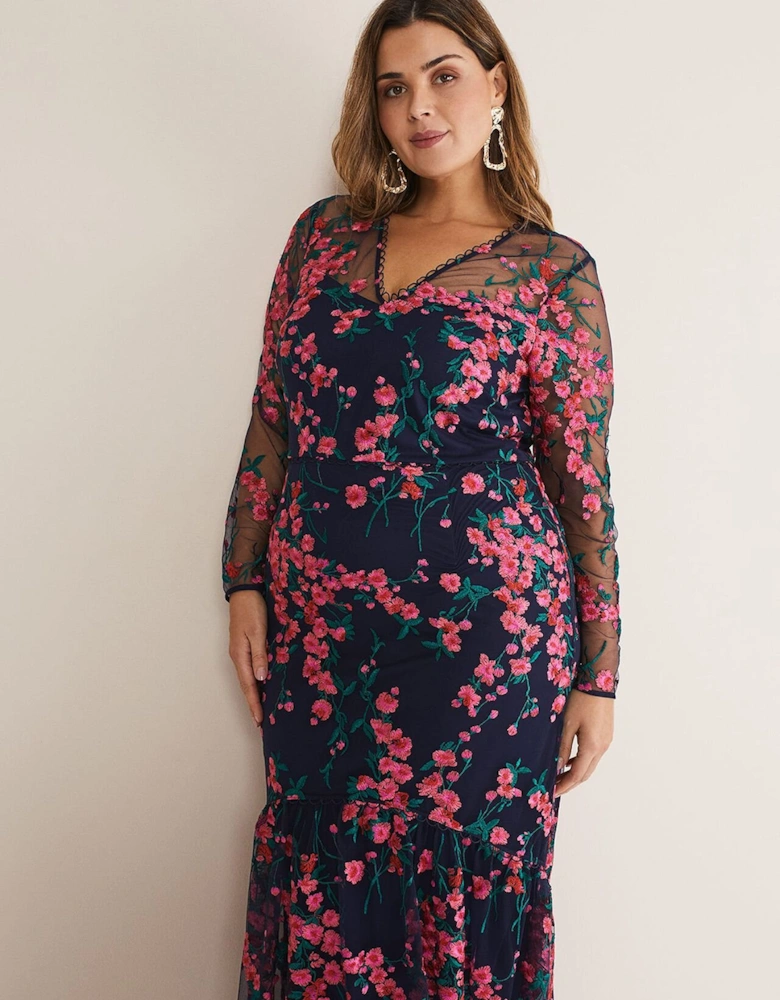 Trisha Embroidered Maxi Dress