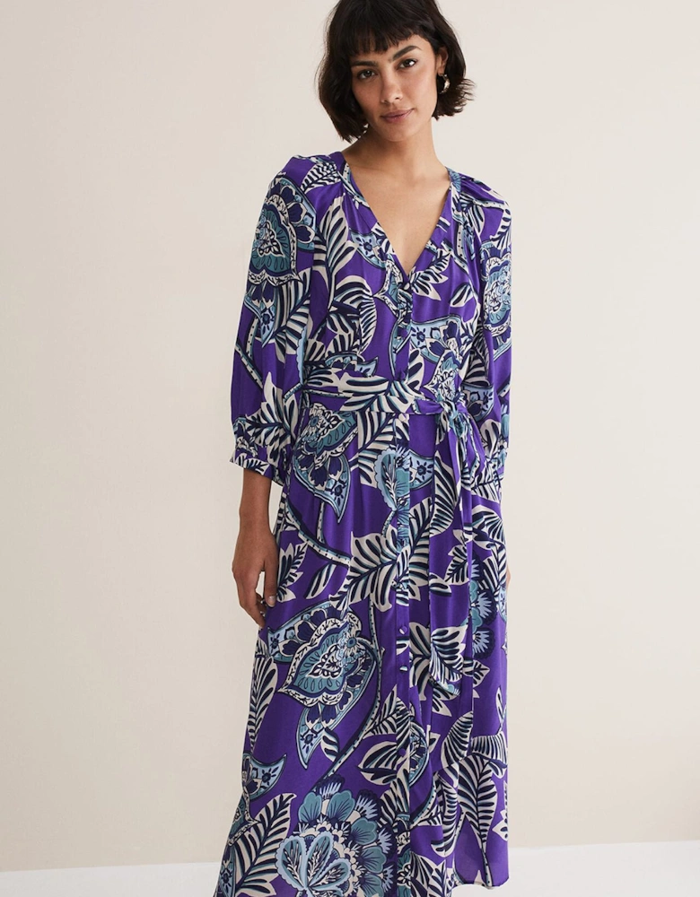 Erin Paisley Midi Dress