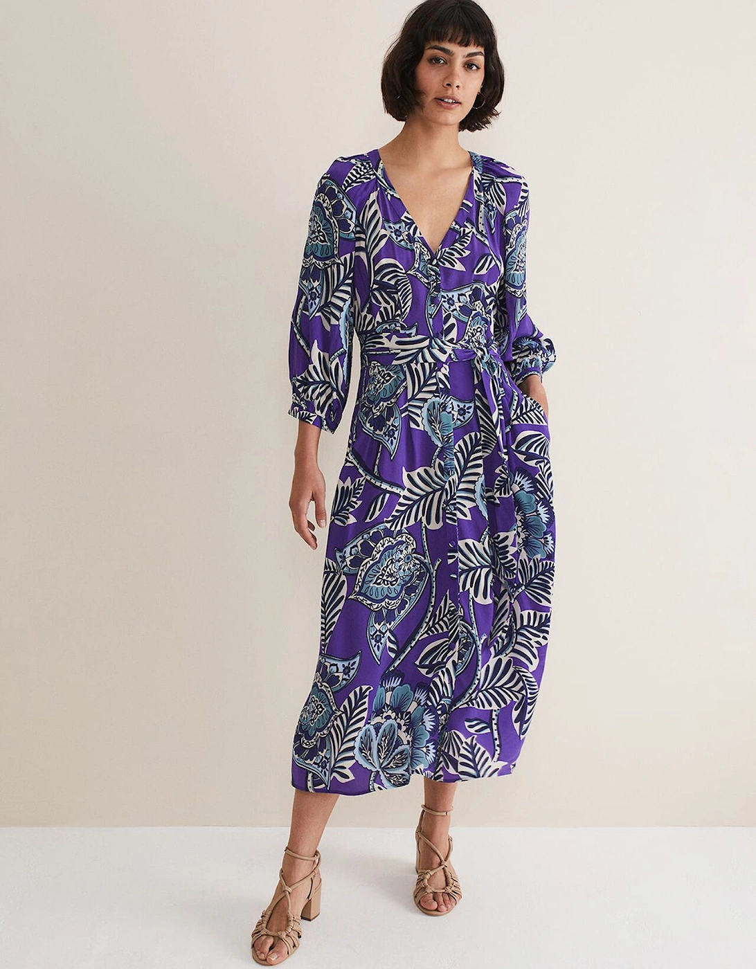 Erin Paisley Midi Dress