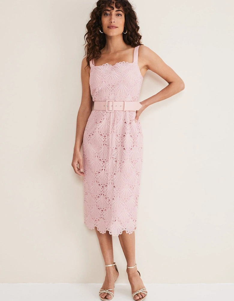 Carrie Midi Lace Dress