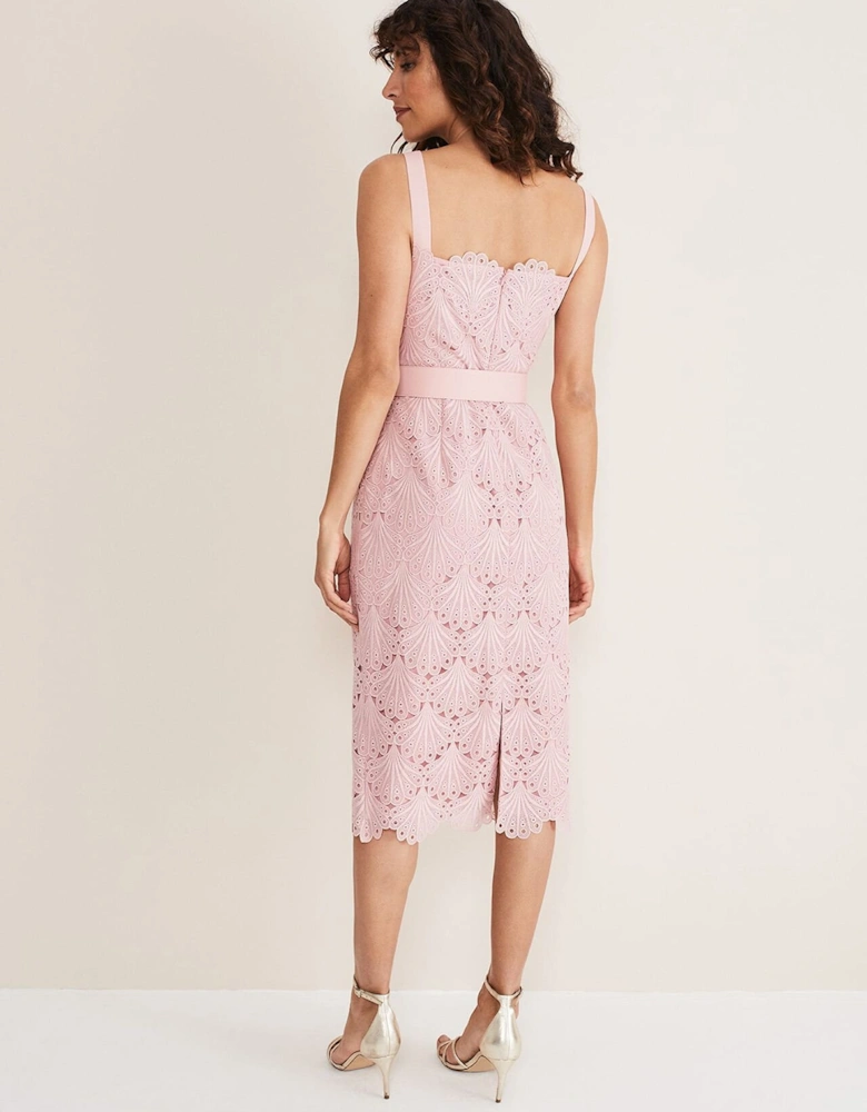 Carrie Midi Lace Dress